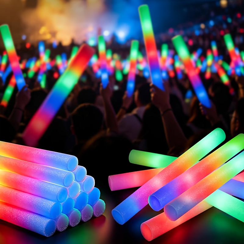 30Pack Foam Glow Sticks for Parties