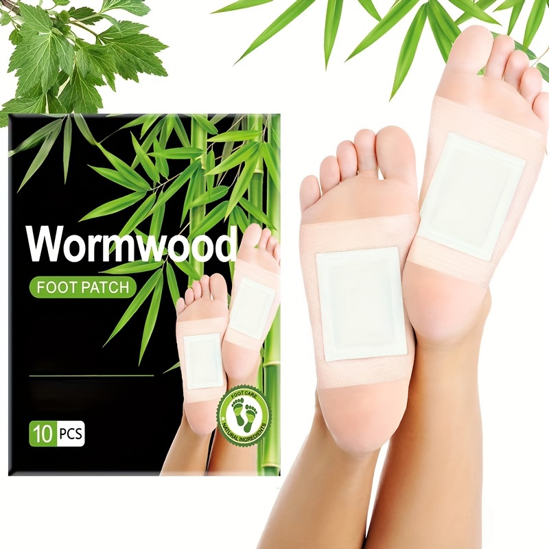 

Wormwood Foot Patch, Deep Cleansing Foot Pads With Natural Bamboo Vinegar And Ginger Powder, Unscented Adhesive Sheets For Foot Care And Relaxation, 10 Pcs Pack.