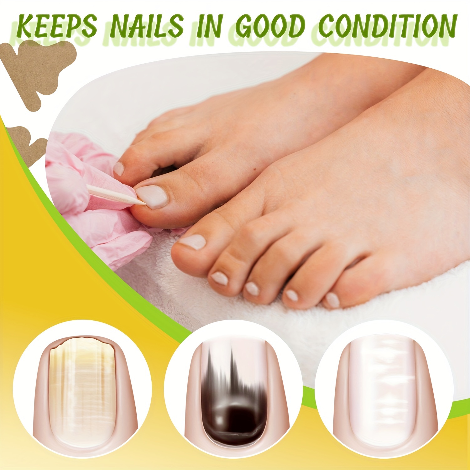 Nail Renew Patches 60 Pcs Multi Purpose Nail Strengtheners Improve Nail