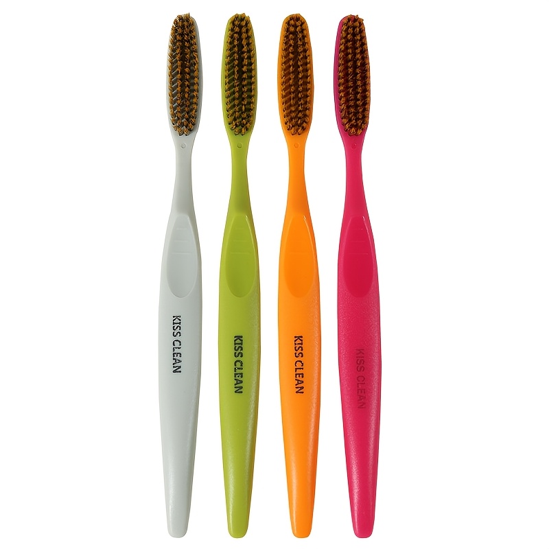 2pcs Manual Toothbrushes with Soft Bristles, Random Colors