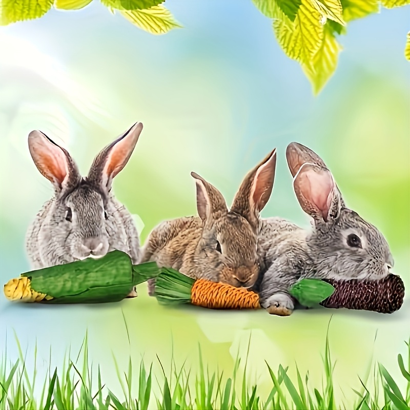 Non-Toxic Bite-Resistant Rabbit Chew Suitable for Guinea & Small Pets - Dental Cleaning Chewable Bone/Shaped Chewers, Wear-Resistant Rabbit Teeth Cleaners for Indoor Play, Safe Chewer for Rabbits, Guinea Pig Boredom