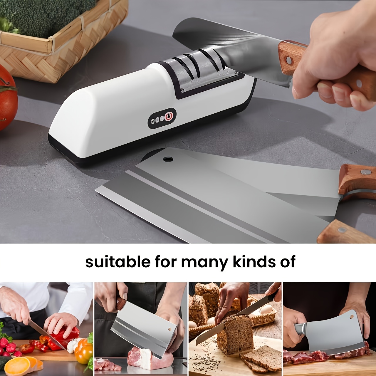 After sharpening — clean, sharp edge