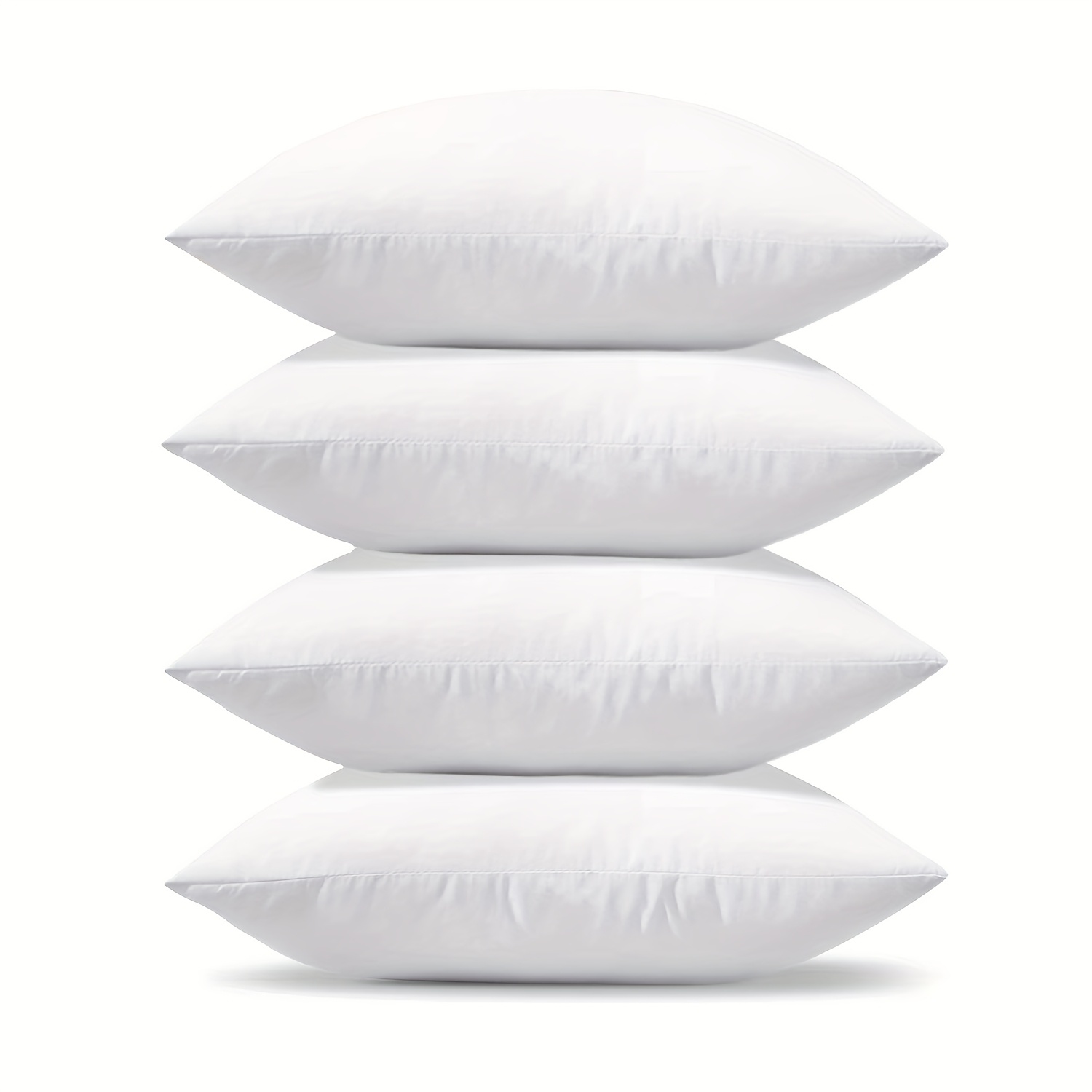 

4pcs 20x20 Inches Throw Pillow Inserts, White Polyester Indoor Decorative Pillow Insert S Clearance, Square Form Pillow Stuffer For Bed Couch Car, Suitable For Valentine Decoration