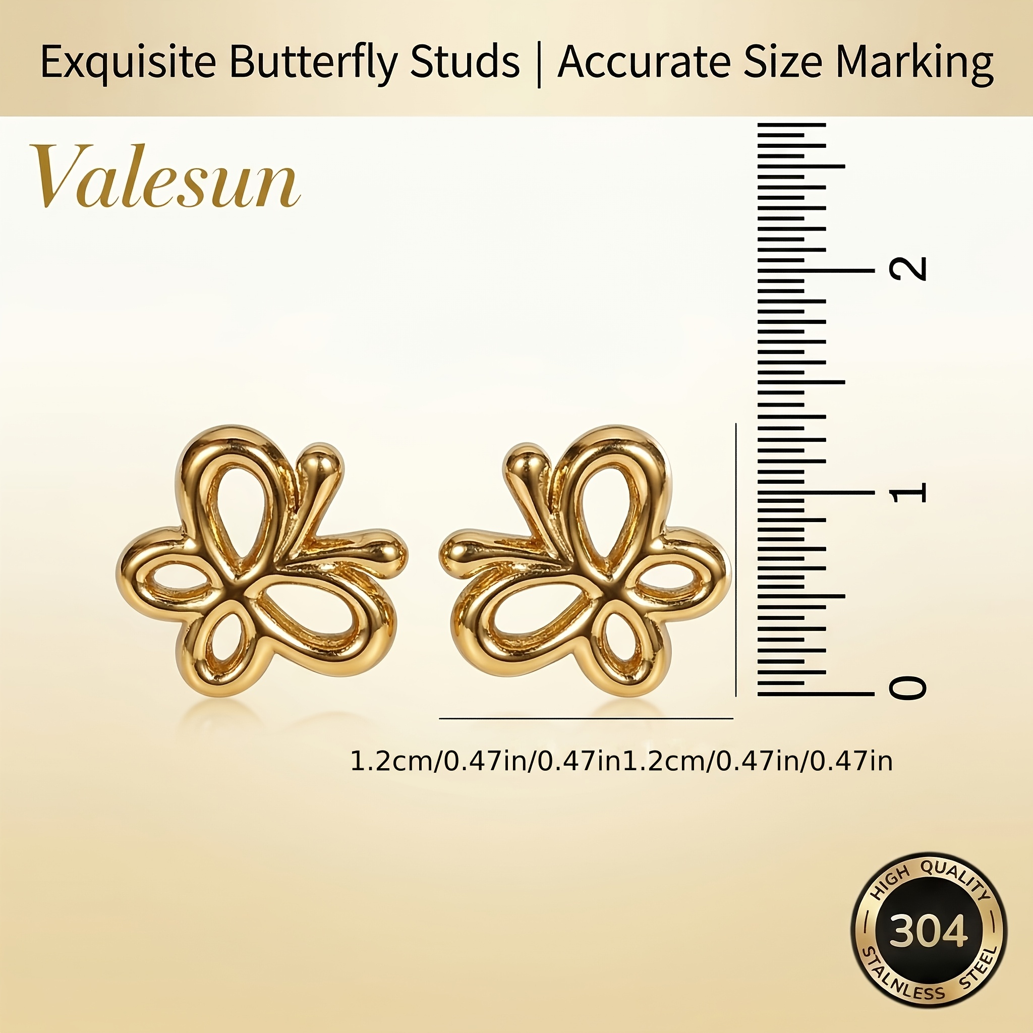 Women's Versatile 304 Stainless Steel Hypoallergenic Earrings