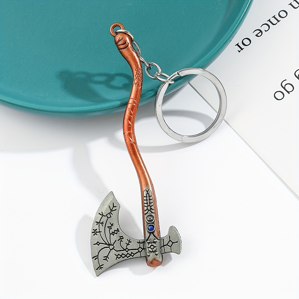 Mini Axe Weapon Keychain Ring, Daily Wear Accessory