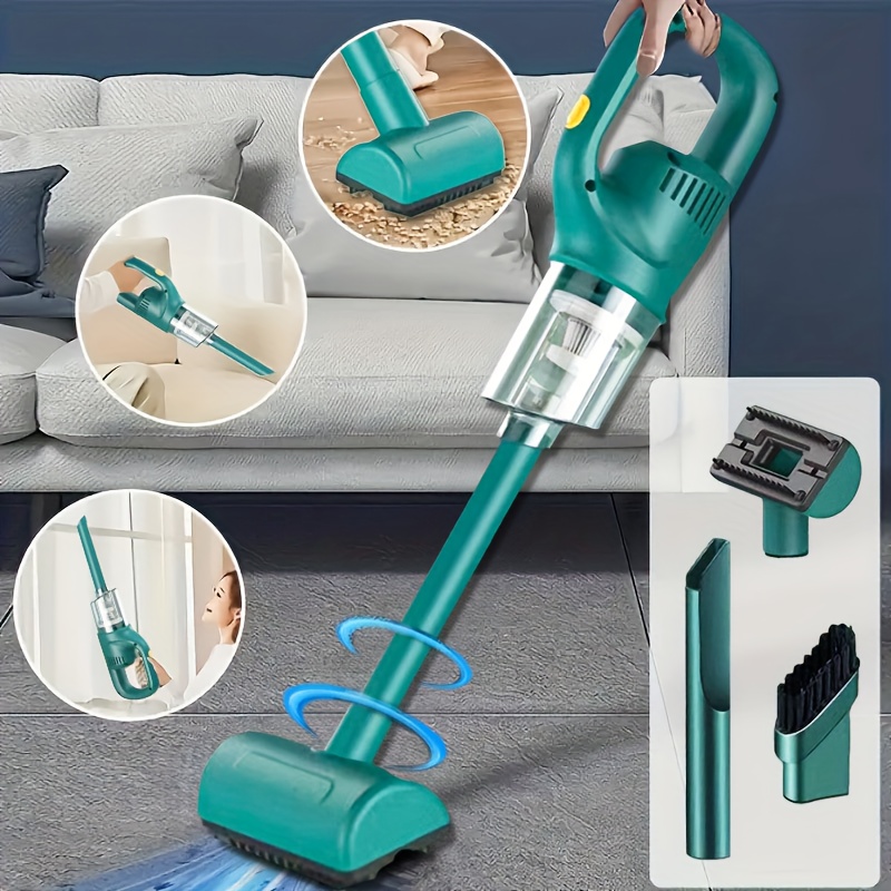 Aspiradora de Mano Inalámbrica con Carga Inalámbrica, Aspiradora Portátil para Coches, con Potente Succión Ciclónica, Adecuada para Vehículos, Oficinas y Hogares, Diseño Multifuncional Lavable, Succión Potente, Perfecta para Navidad, San Valentín