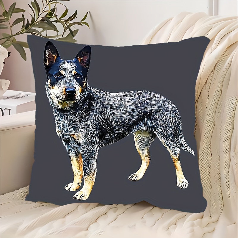 

1pc, Short 18x18in, Dog, Pillow, Bedroom Decoration, Sofa Decoration, Living Room Decoration, Holiday Decoration, Car Decoration (excluding Pillow Insert)_nnn037