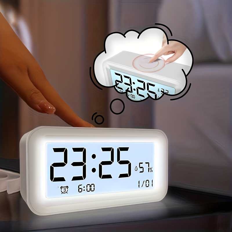 Reloj despertador de madera Simple para dormitorio de estudiantes, pequeño despertador  silencioso para cabecera, reloj redondo de escritorio para el hogar,  mx9201625 - AliExpress