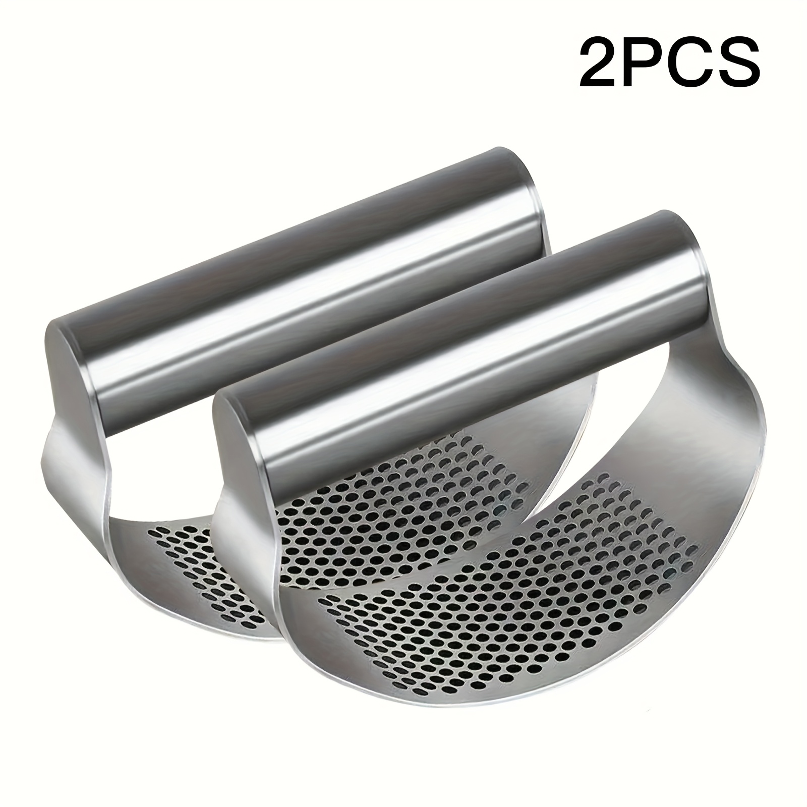 Stainless Steel Garlic Press Rocker - Easy-clean Mincer With Ergonomic Non-slip Handle And Design For Effortless Garlic , Kitchen Gadget, Garlic Crusher