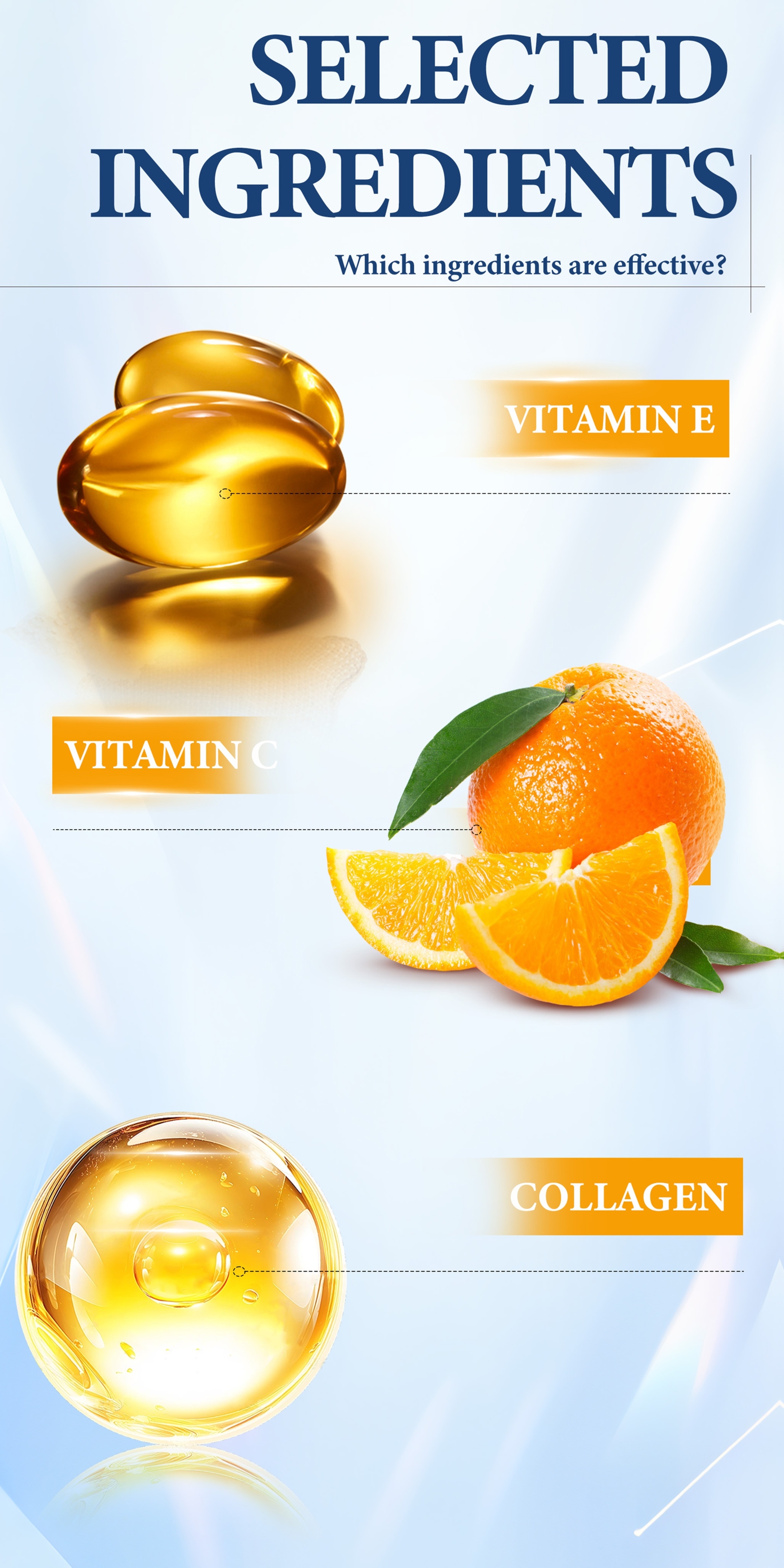 Cosnyce Vitamin C+E Capsules With Glycerin, Fullerenes & Niacinamide | Moisturizing Facial Essence For Sensitive Skin, Unscented, 90 Capsules