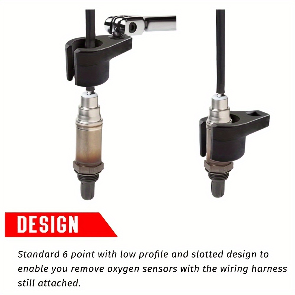 1 set steel oxygen sensor socket wrench 7 8 22mm offset o2 sensor removal tool kit engine wrench adapter set details 0