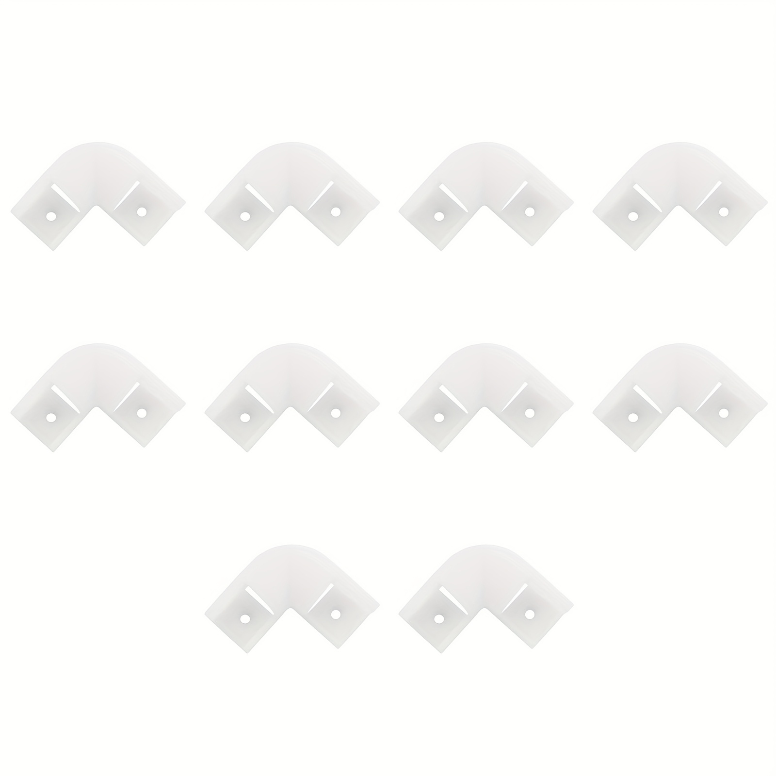 10pcs Linear Light Housing Kit Plastic Corner With Aluminium Channel Tube Strip Diffuser Corner Lamp