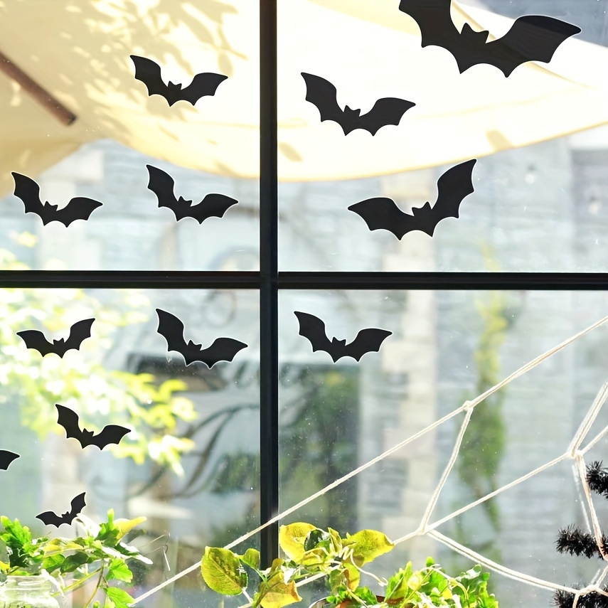 Halloween Bat Wall Sticker Bat Window Stickers Halloween Wall Decal Halloween Window Decoration Decal Decor