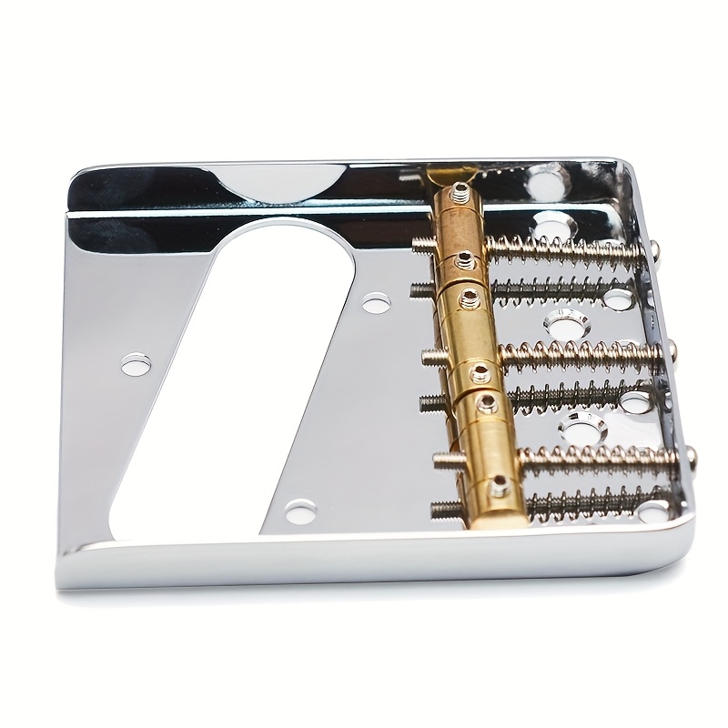 Electric Guitar Bridge with 3 Adjustable Brass Saddle 76.5*85mm for 6 String Electric Guitar Black/Golden/Silvery, Instrument Repair, String Instrument Parts, Classic Bridge Design, Vintage Guitar Hardware, Highquality Saddle, Replacement Bridge