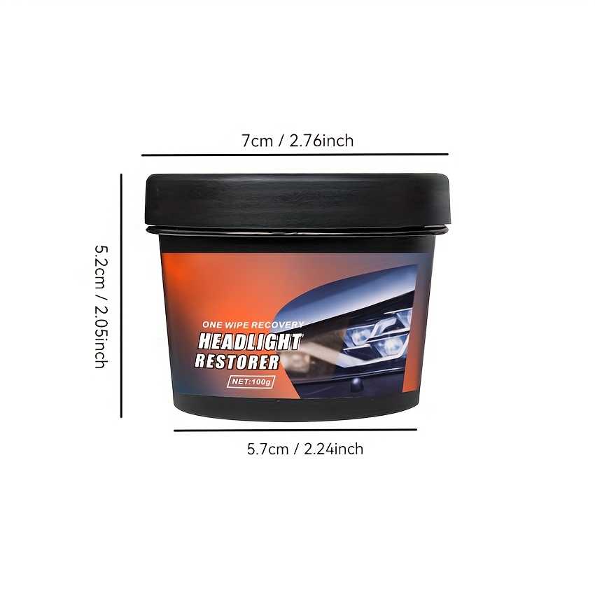 TEMU Yixingjia Car Headlight Cleaning, Renovation And Repair Liquid Lamp Shell Yellowing And Polishing Coating Headlight Scratch Tool Renovation Set