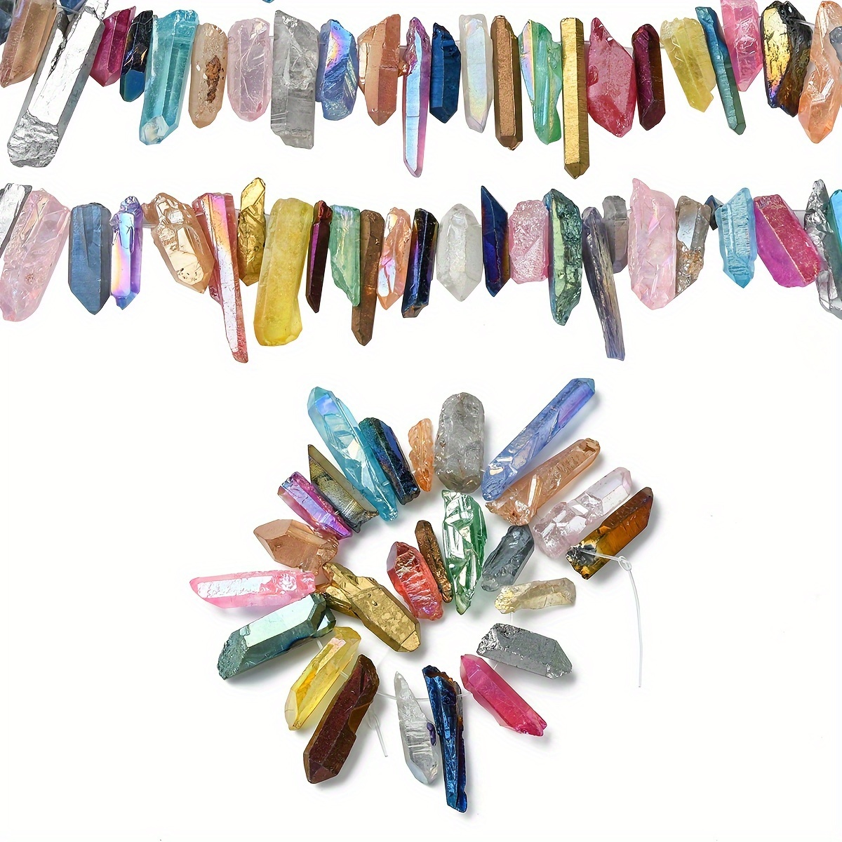 1 Strand Of Irregular Colored Stone Beads, Approximately 26 Beads Per Strand, Suitable For Making Such As Bracelets And Necklaces