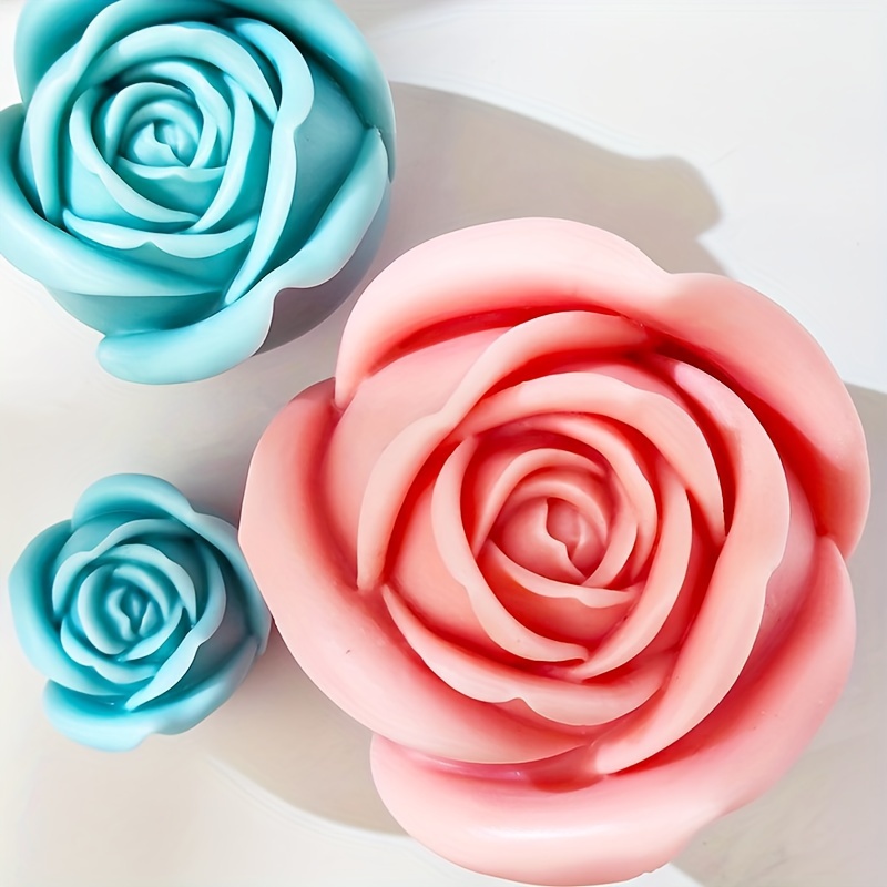 

Sizes Of Big Rose Molds, Flower Casting Silicone Molds