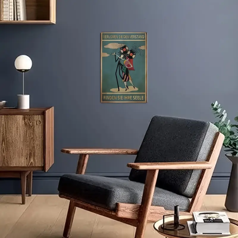 одна алюмінієва табличка зі смішним вінтажним написом, втративши , знайди свою душу, персоналізована табличка вінтажного для дому на стіну в кімнаті 8 х 12 дюймів / 20 х 30 см Опис товару 4