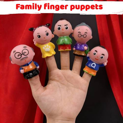 5 family finger puppets parent child toys role playing fun interaction family parent child interaction birthday and festival toys for boys and girls back to school carnival childrens toy gifts