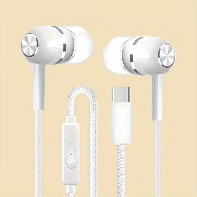 

Bass Usb C, In-ear Headphones & Volume , For , & - , Compatible For Iphone 15 , , Pro, , For Ipad Air 4/5, For Ipad .9/11, For S23, S22, S21 , S20fe, 20, 10