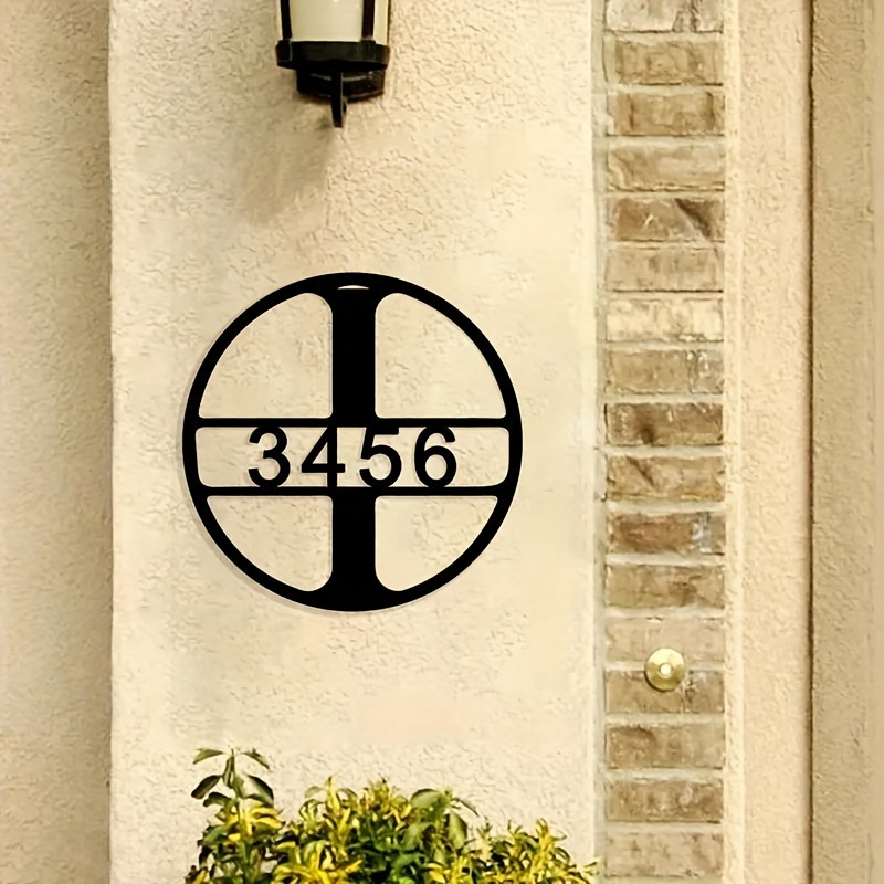 1 шт. Персоналізований знак з адресою, знак з індивідуальними номерами будинку, персоналізований знак з родинним прізвищем, персоналізований металевий знак з прізвищем