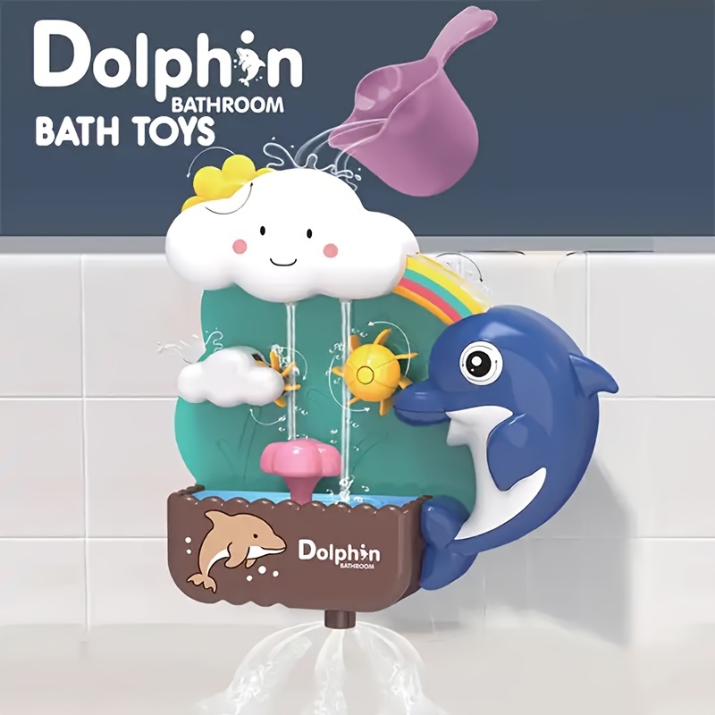 Children's Bathroom Bath Toys Bathtub Play Water Chain Surf - Temu