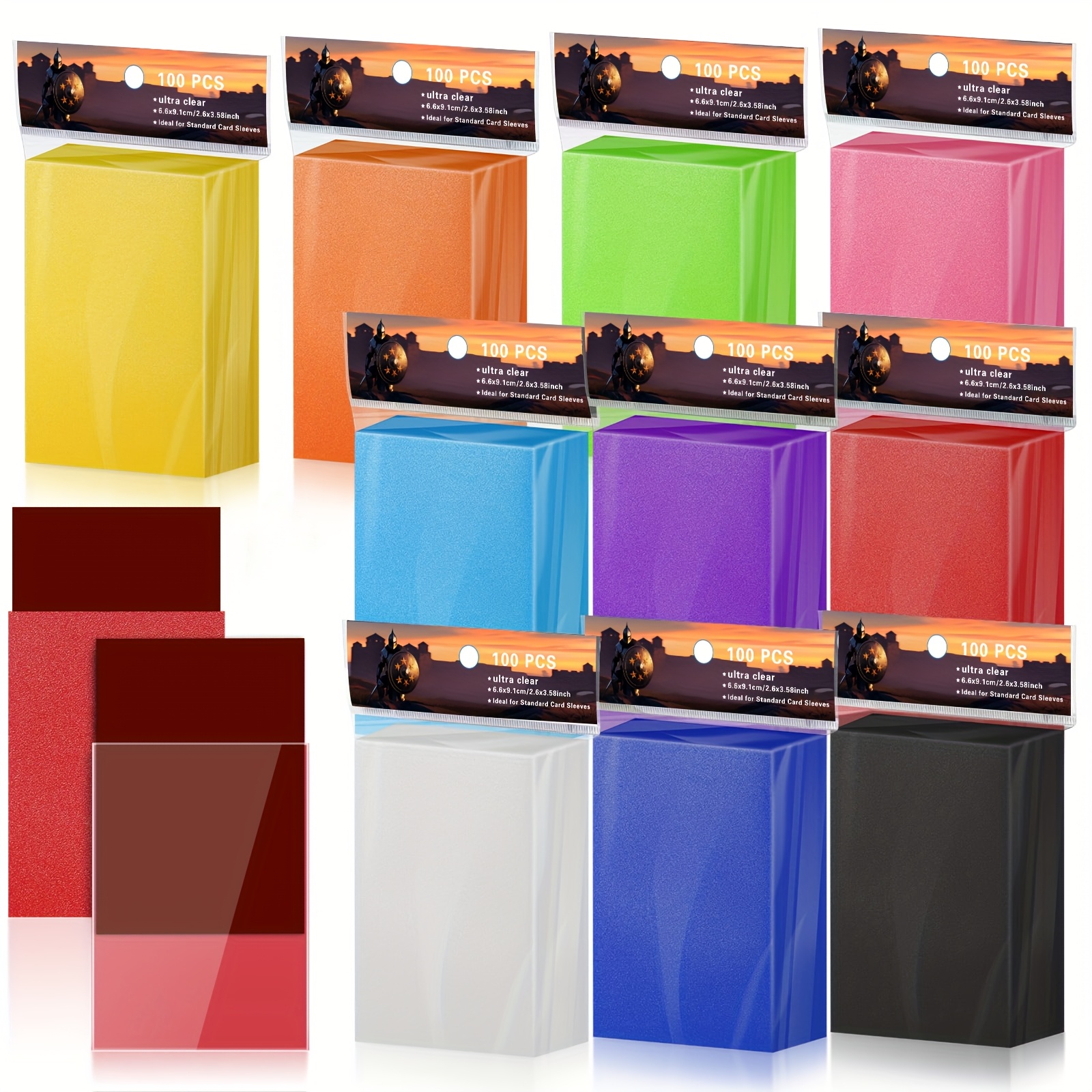 100 count matte card protectors trading cards soft topload - Temu Germany