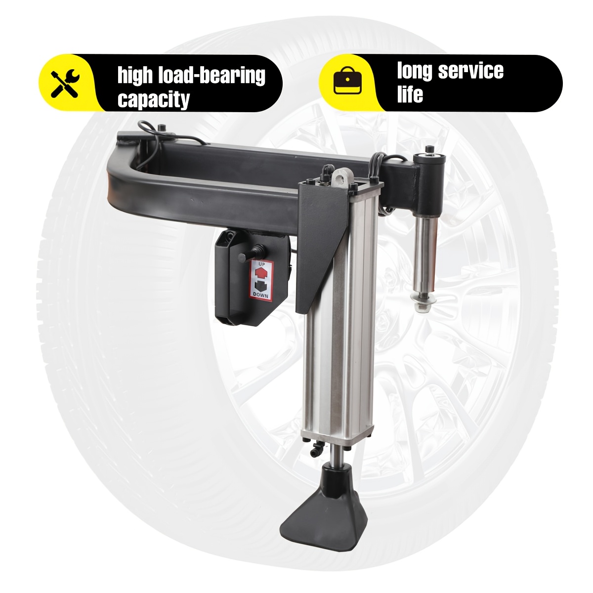 Image of Professional Type B Tire Changer Left Auxiliary Arm | Tire Wheel Auxiliary Arm Changer Bead Rod Pusher Tire Bead Puller Auxiliary Mounting Arm 120mm*36mm By Cdzhltg