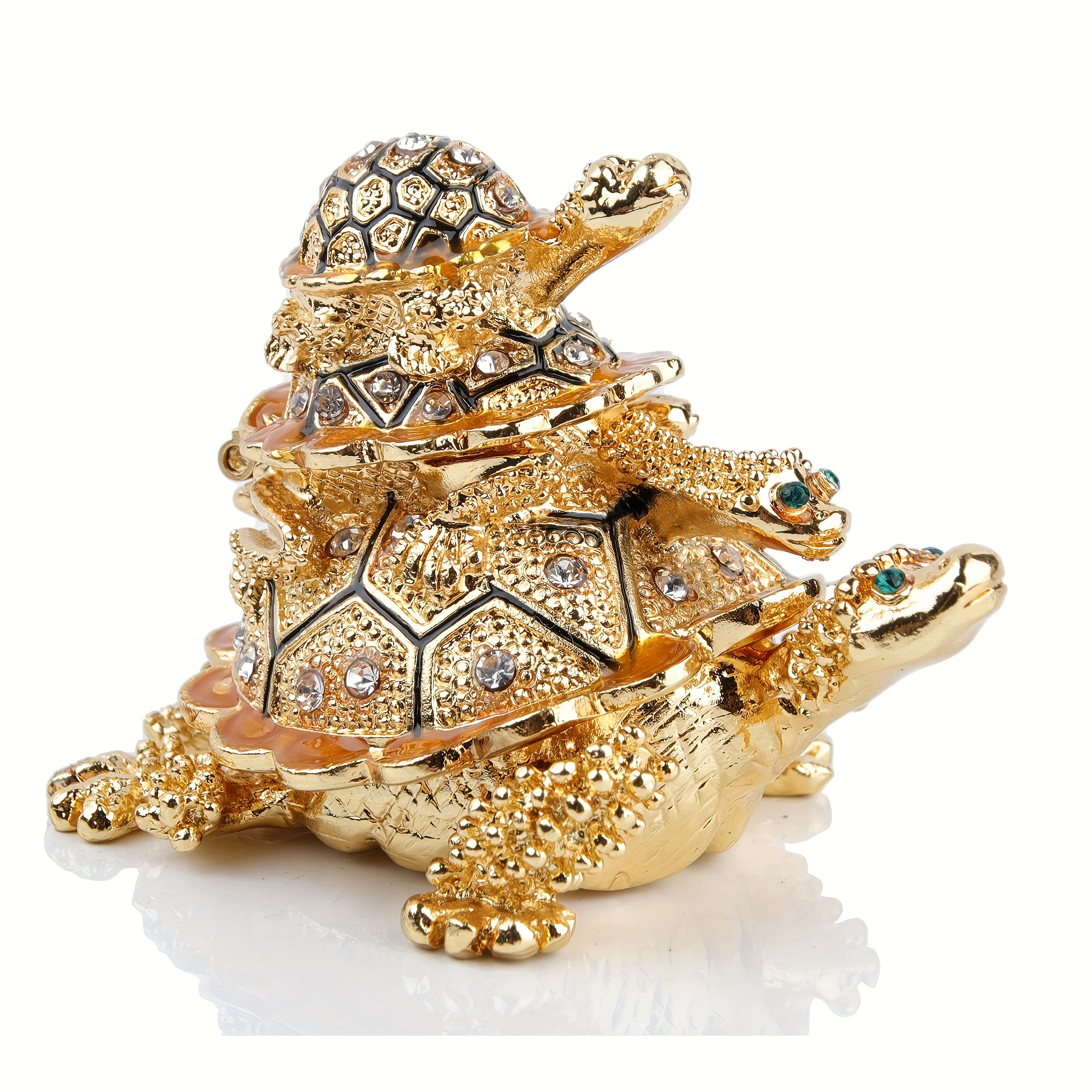 

Turtle Figurines Jewelry With Hinged Lids For Home Decor