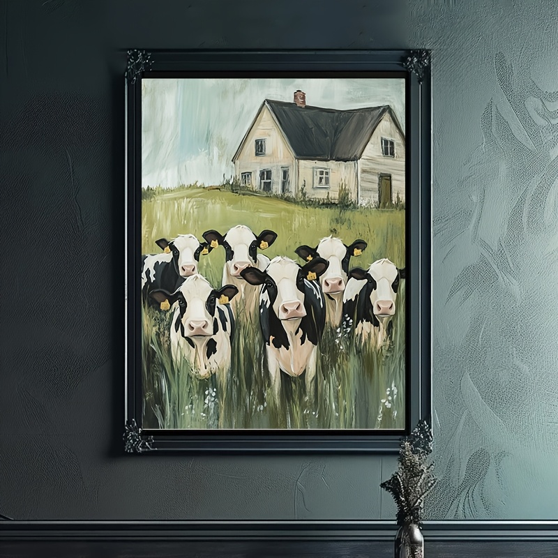Rustikale Sonnenblumen-Leinwand, 30x40 Cm, Farmhouse-Stil – Ungerahmt, Für Wohnzimmer & Mehr