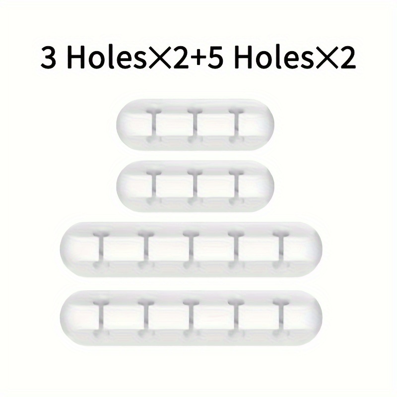 Self-adhesive Silicone Power Cord, Mouse Wire, Earphone Organizer, Mobile Charging Cable, Desktop Management Clip, Silicone Cable Organizer For Desktops.