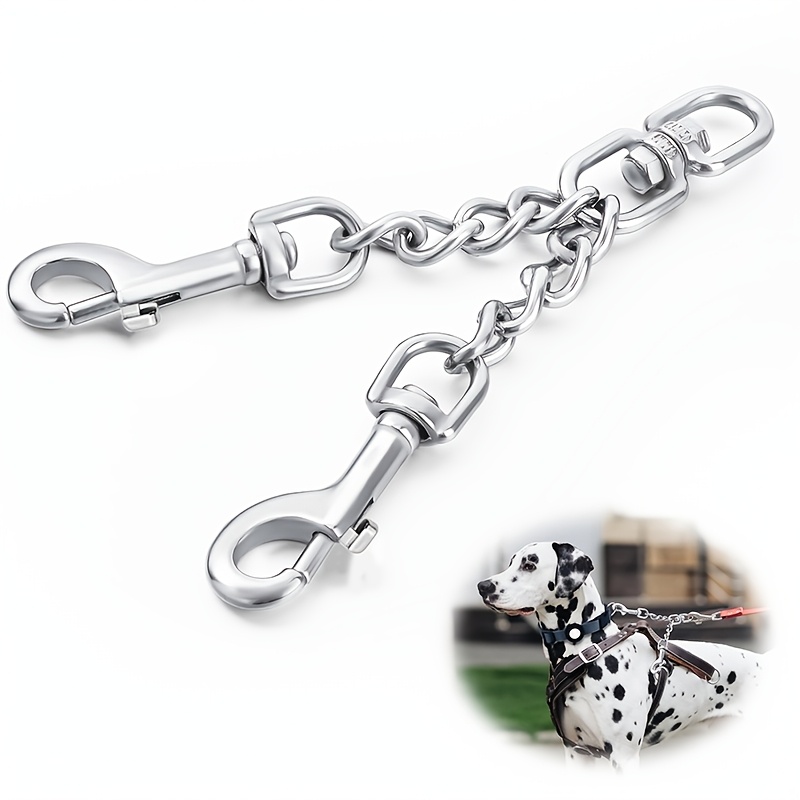 E-shop Halsband-Sicherheitsclip, Hunde-Sicherheitsclip mit Doppelschnalle als Leinen-Reserveclip, geeignet für Halsband -Zug-Geschirr-Verbinder,