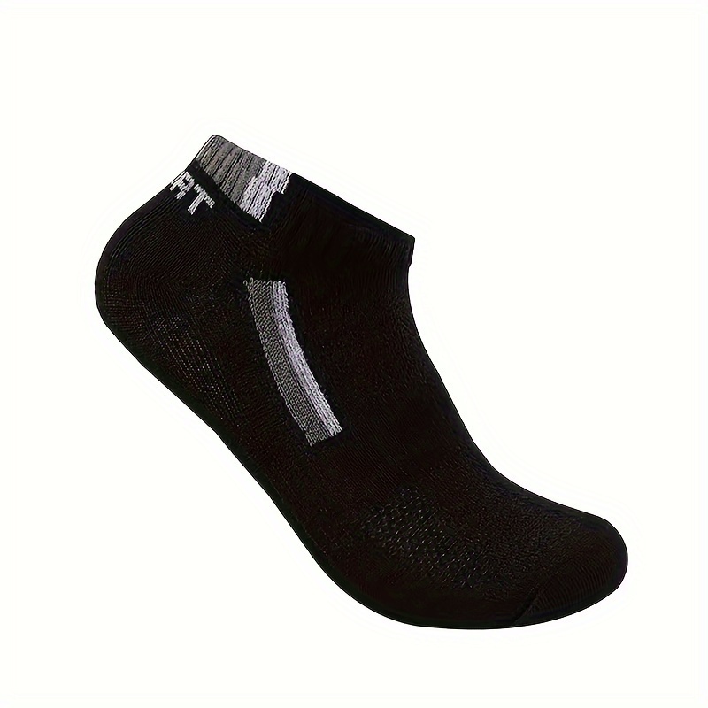 5 pares de calcetines con estampado de letras, modernos y aptos tanto para hombres como para mujeres, que incluyen calcetines deportivos transpirables de corte bajo, calcetines casuales hasta la rodilla y medias, perfectos para damas y caballeros.