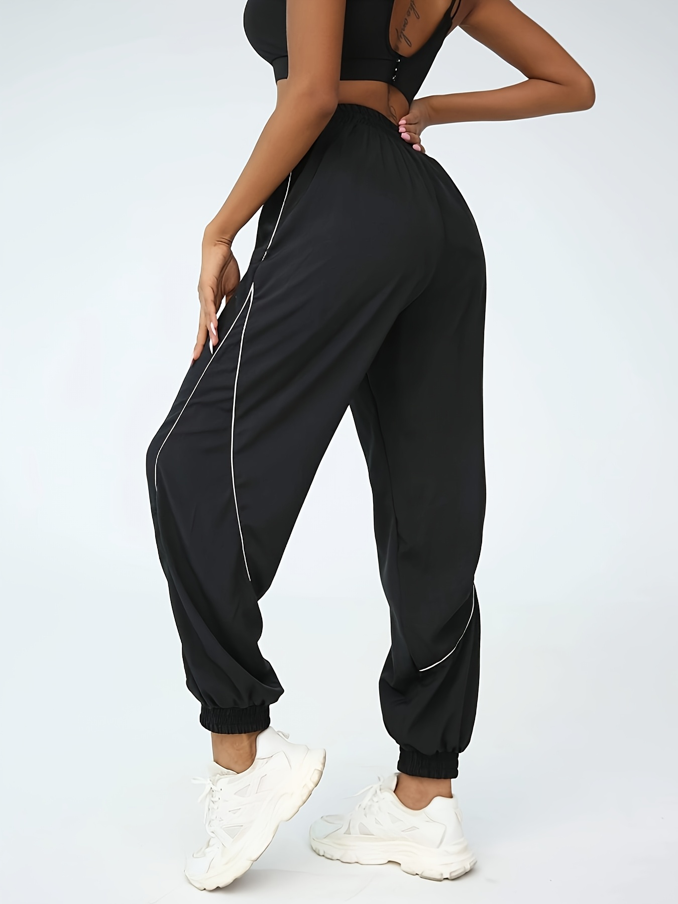 women's high waisted windproof jogger pants full soft non Temu Oman