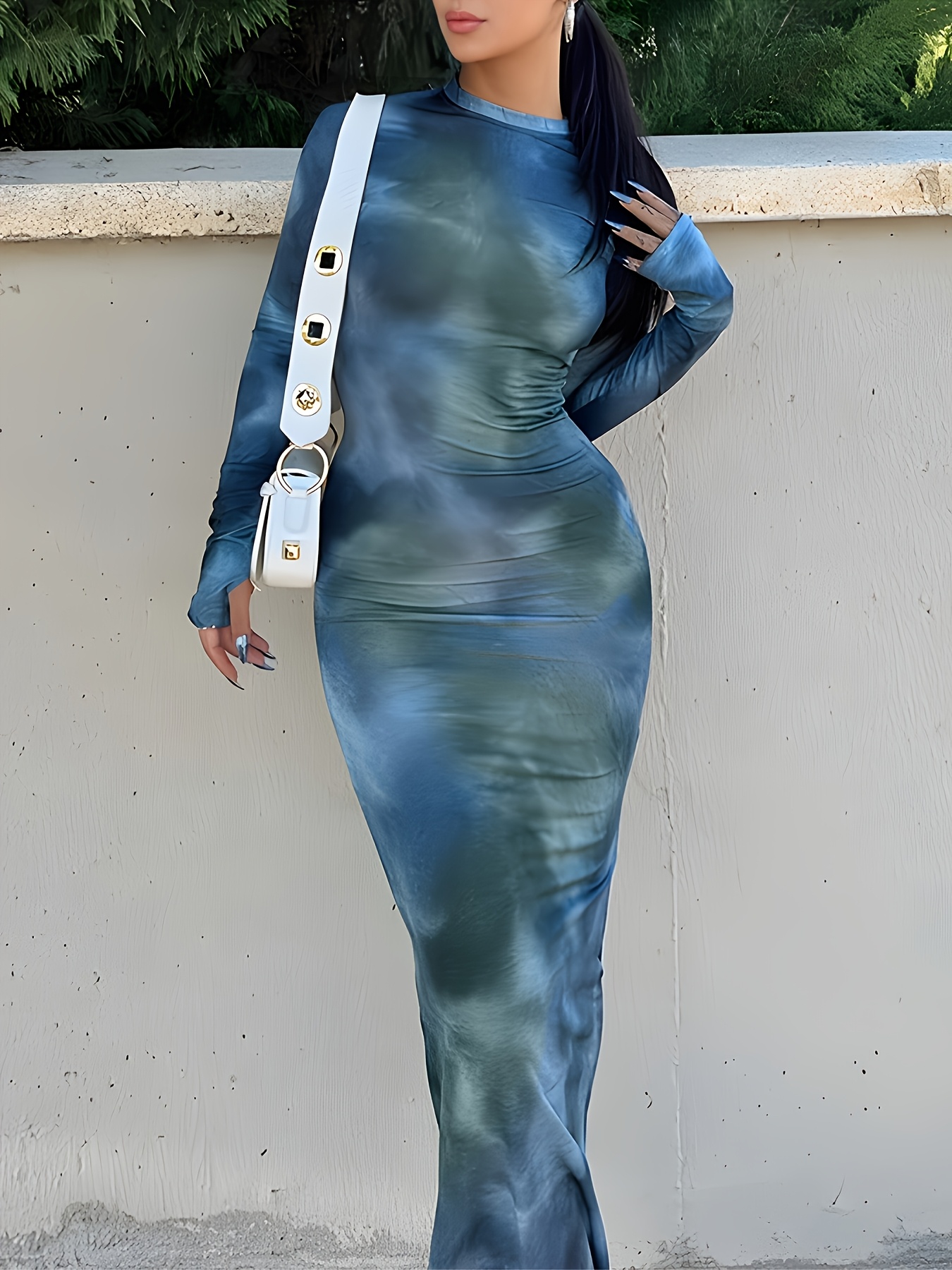 chinese dress ladies Amazon.com: Xuan2Xuan3 Women's Long Sleeve Mesh Tie Dye Bodycon Dress Slim  Fit Maxi Ruched Dresses : Clothing, Shoes & Jewelry main image 1