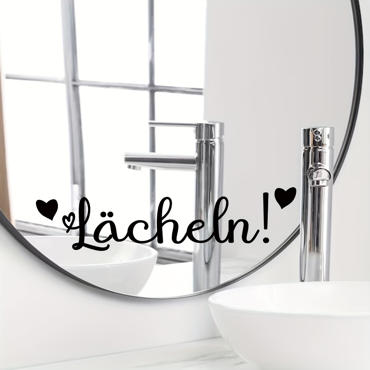 Words Smile Motivation English Wall Stickers For Bedroom Mirror Window Decoration Wall Decals
