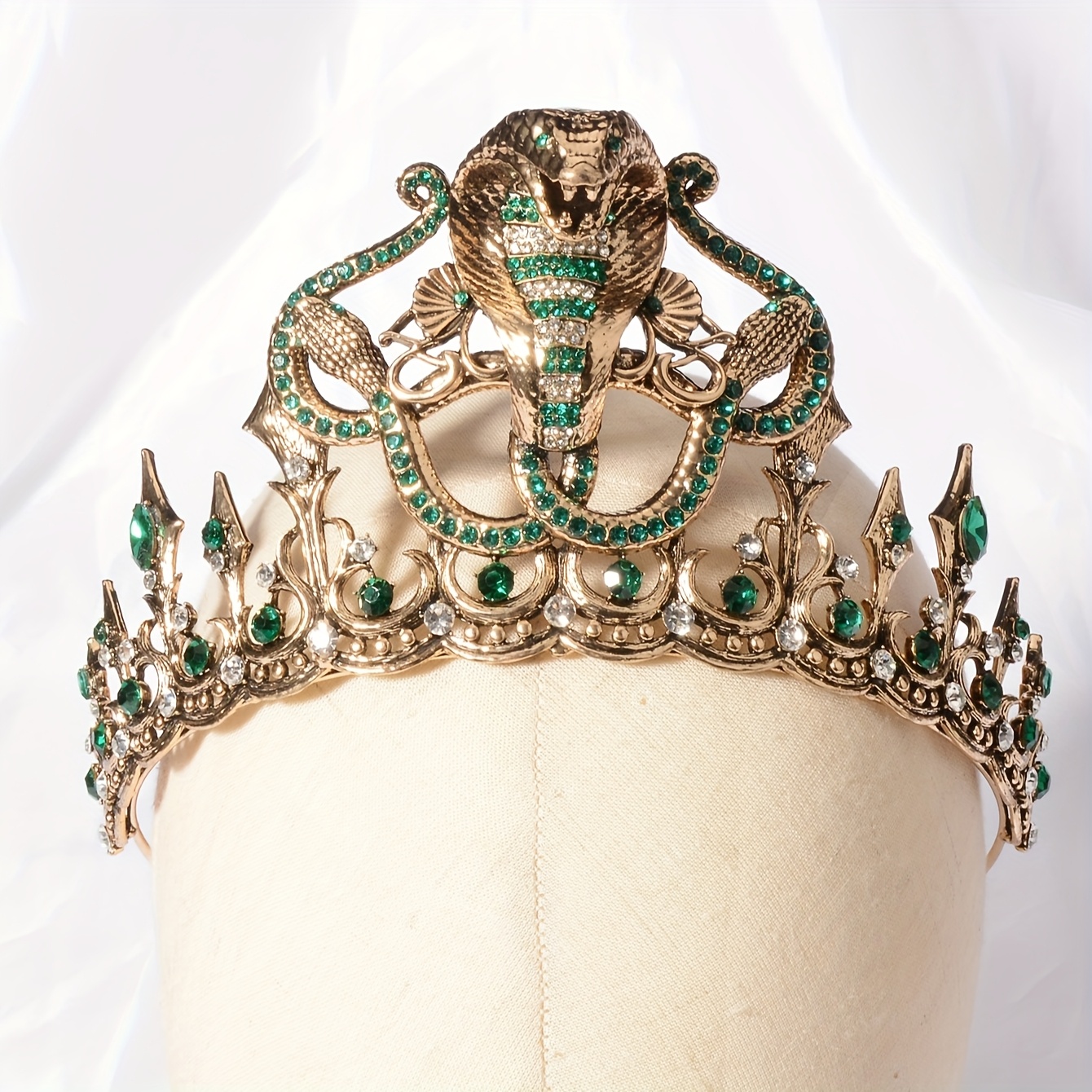TEMU Couronne Baroque Rétro en Alliage pour Mariée, Couronne de Mariée Rétro pour Événements Formels