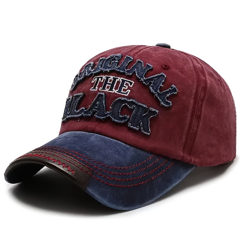 Casquette de baseball unisexe, casquette à lettres « THE BLACK », casquette à visière de style sombre, casquette à bord incurvé polyvalente pour sports de plein air, rassemblements et fêtes, taille réglable, fait un excellent cadeau Casquette de baseball unisexe, casquette à lettres « THE BLACK », casquette à visière de style sombre, casquette à bord incurvé polyvalente pour sports de plein air, rassemblements et fêtes, taille réglable, fait un excellent cadeau