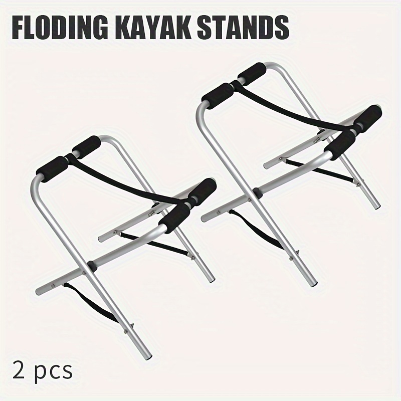 TEMU 2pcs Portable Kayak Stands, Portable Stands For Kayaks, & - 150 Lb Capacity