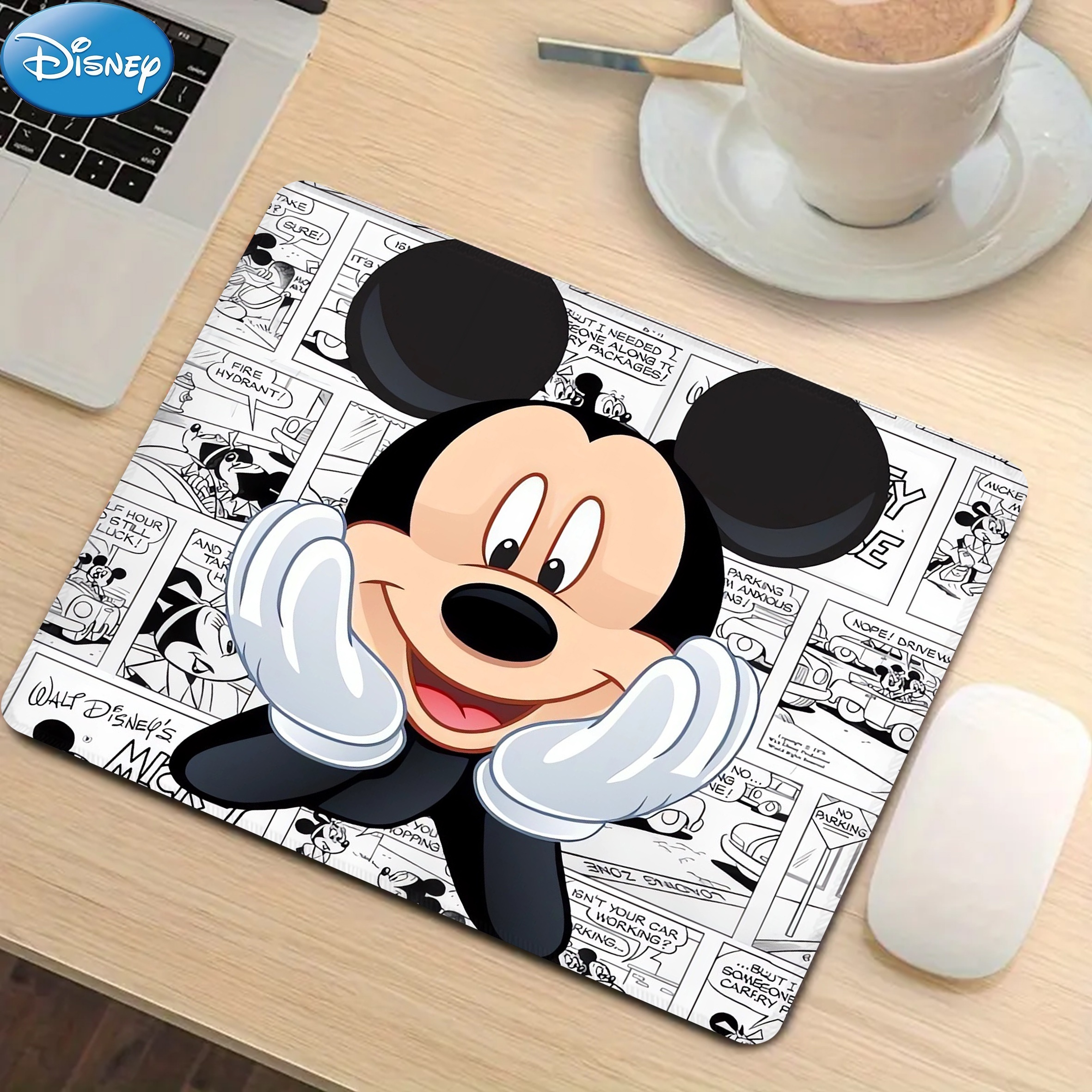 

1pc, Authorized,disney's Funny Mouse Pad For Desk,cute Office Decor,disney's Non-slip Rubber Base, Disney's Computer Mouse Pad, Waterproof Multifunctional Mouse Pad For Office