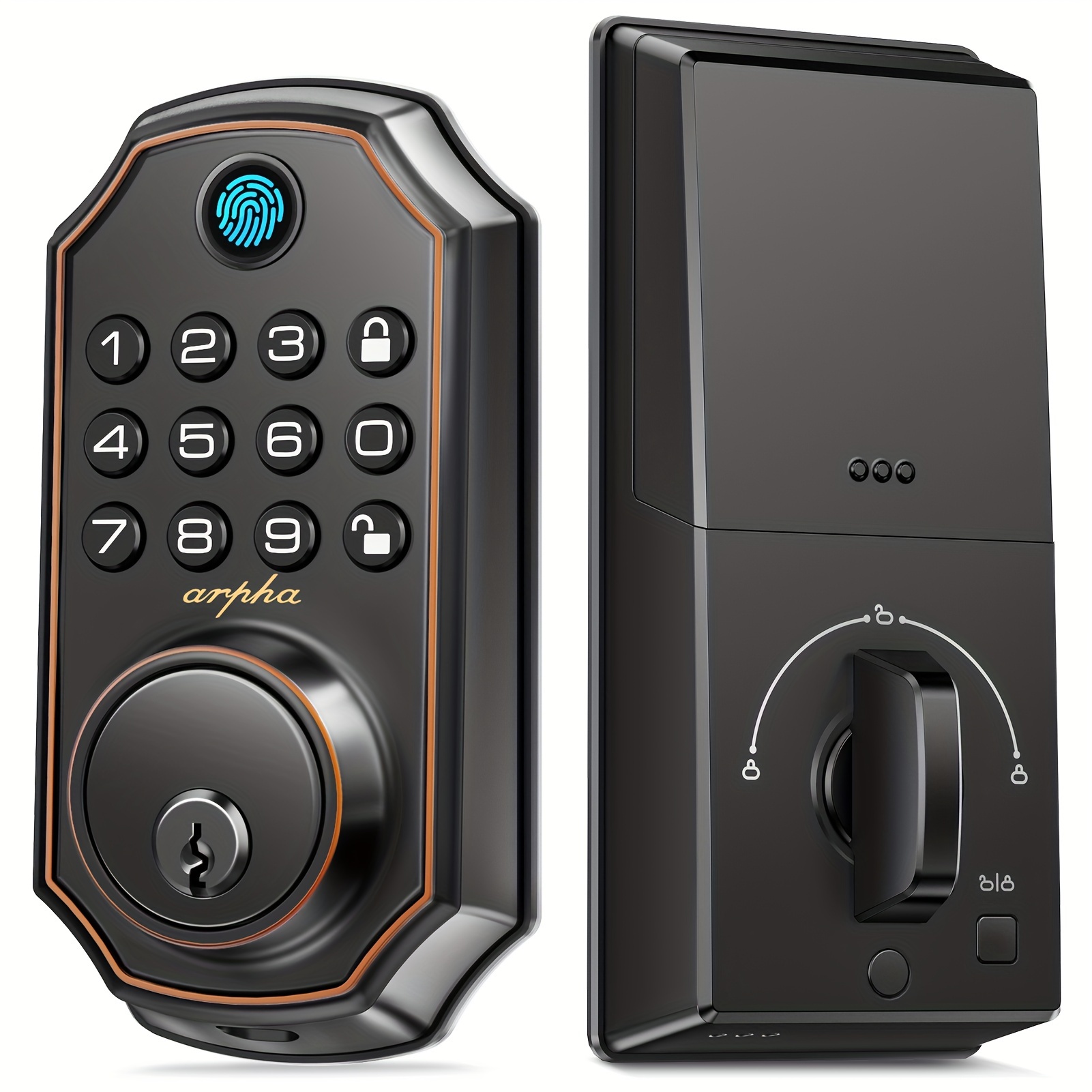 

50 Codes +50 And , 2 , App , (battery Not Included), Locks Keypads, -peeping ,