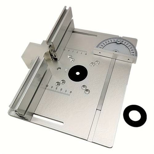 item picture 1pc premium aluminum alloy router table insert plate woodworking bench accessory for precision and stability durable and resistant construction