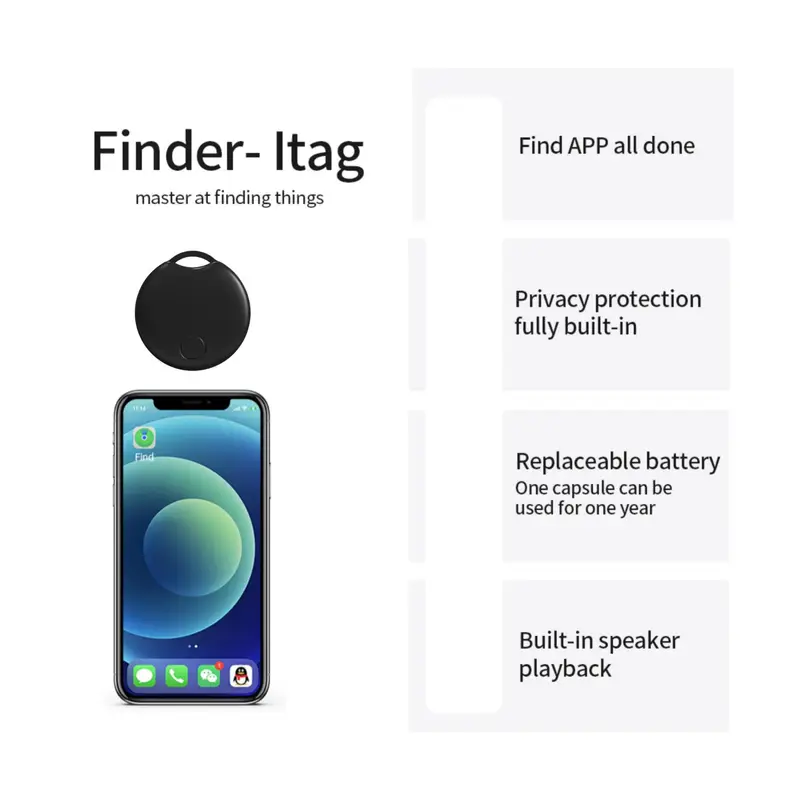 luggage key finder smart wireless pairs with find my ios only item locator for bags wallets keys anti lost 6