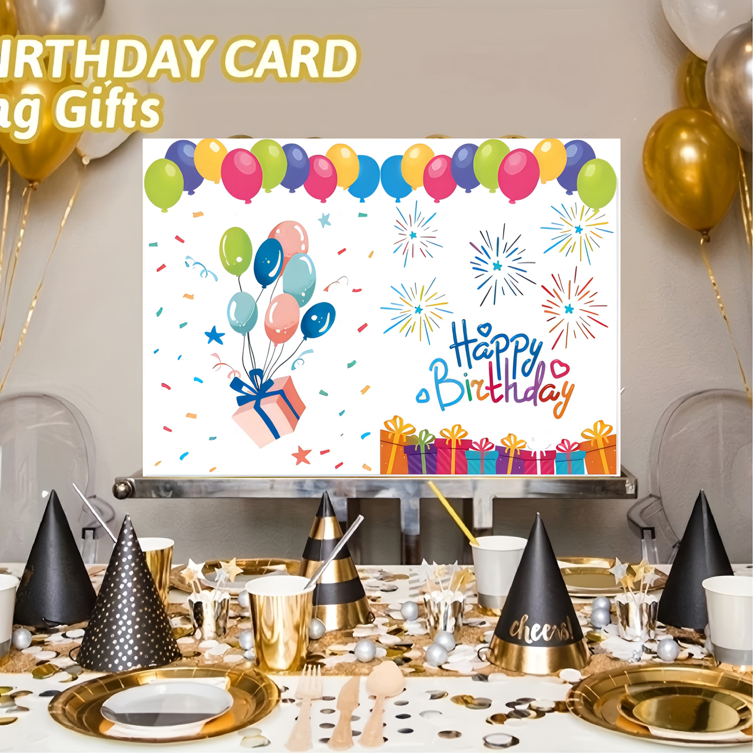extra large 11x17 3 inch oversized birthday card suitable for all ages and genders durable corrugated board ideal for   table centerpieces or wall decorations funny birthday card envelope not included