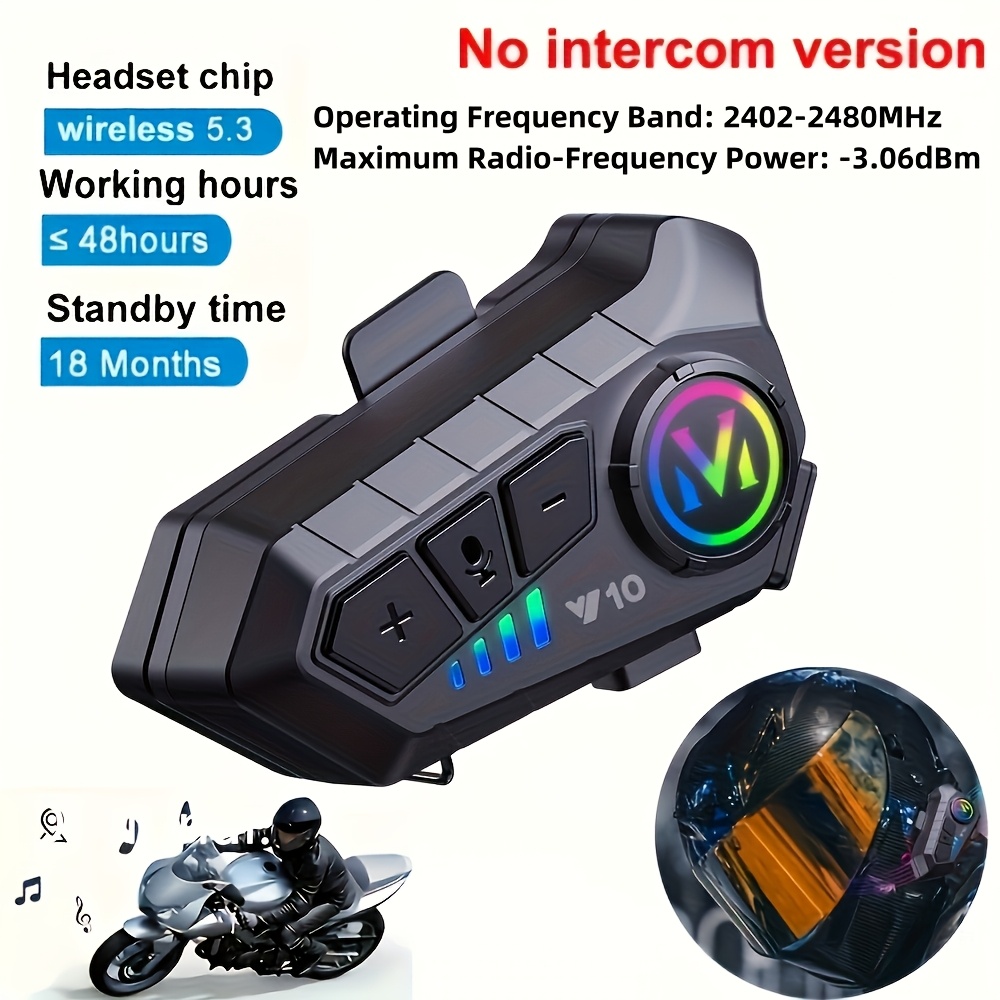 motorradhelm kabelloses headset lx2, skihelm musikplayer,  freisprecheinrichtung, , intelligente geruschunterdrckung,  sprachassistent, kann sich mit zwei handys verbinden, fr mit halb- oder  vollgesichts-motorradhelmen - auto - Temu