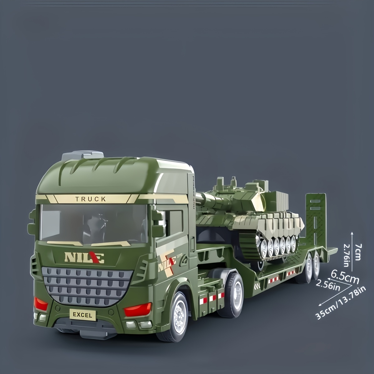 Large-Sized Push-Along Toy Truck Set