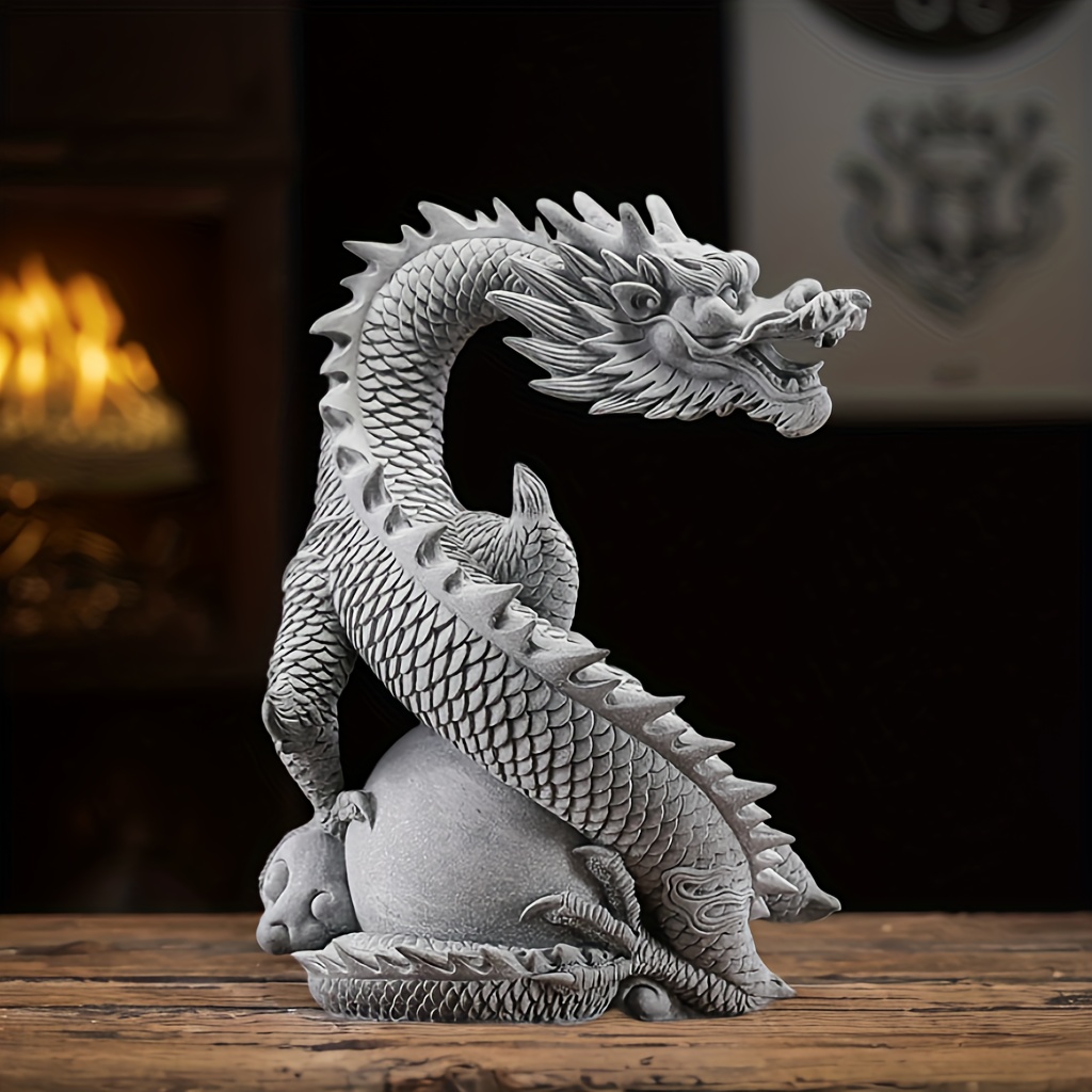 天球　ドラゴン彫刻オブジェ 天球 ドラゴン彫刻オブジェ Amazon.co.jp : Ebros Gift アクア