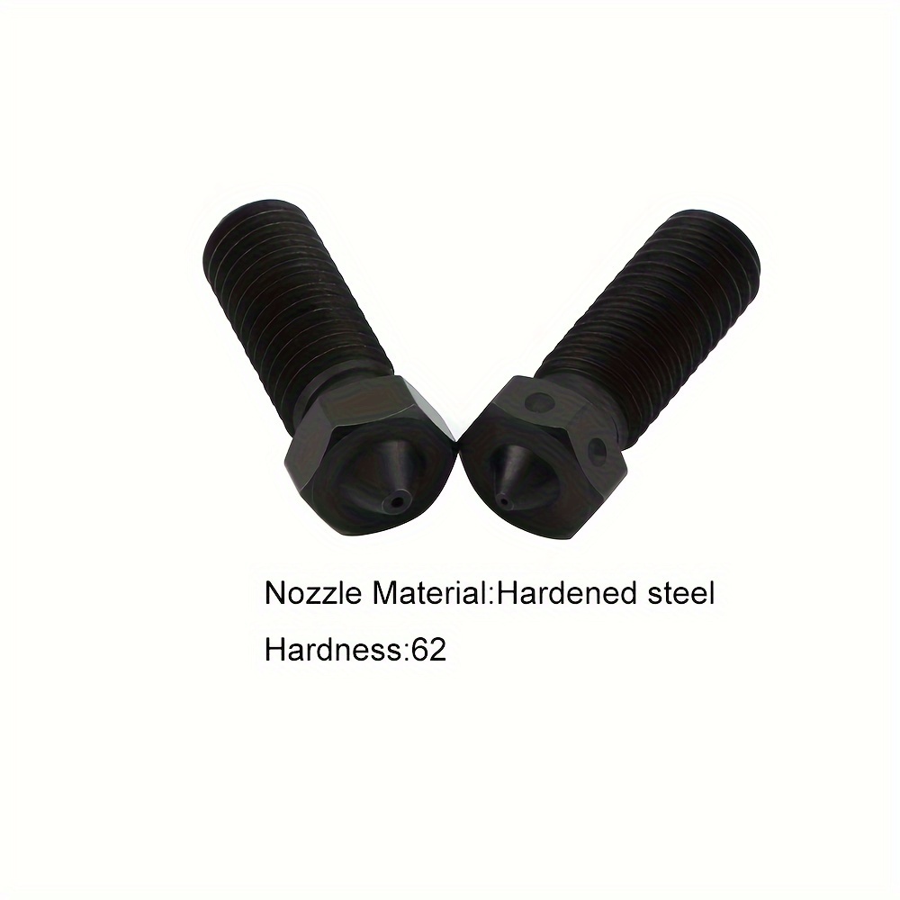 1pc Hardened Steel Volcano Nozzles For High Temperature 3d Printing Pei