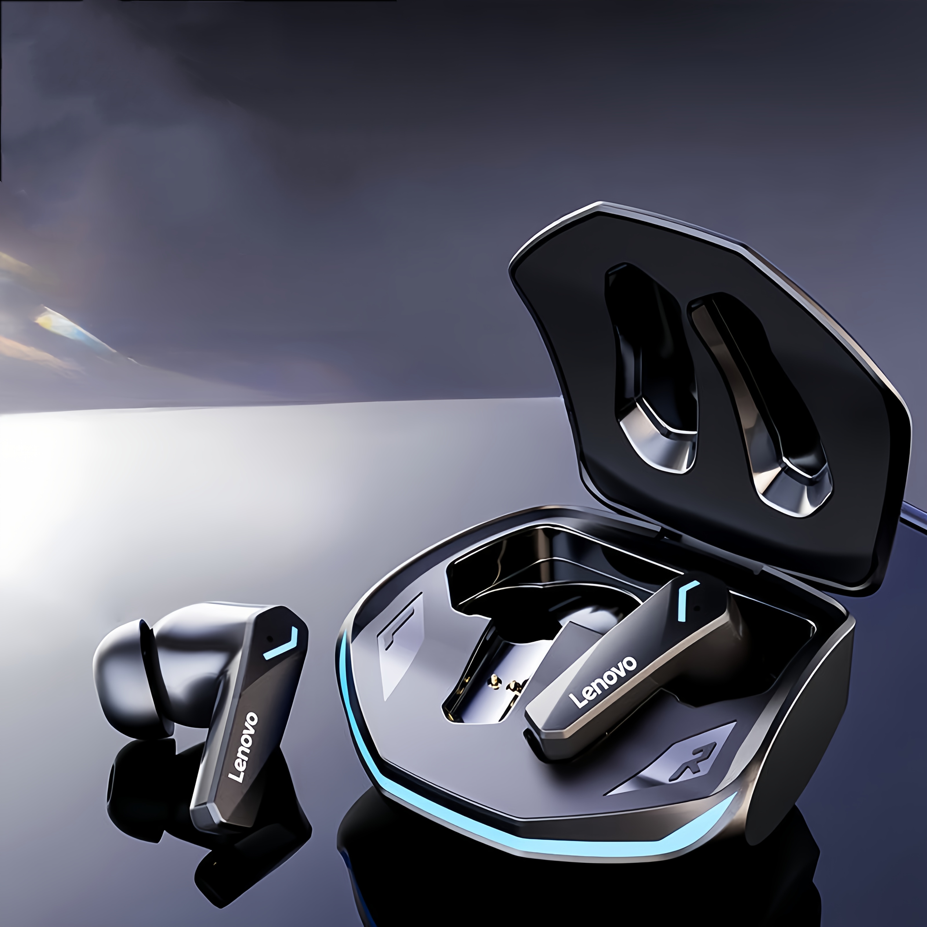 El Lenovo GM2 PRO ofrece sonido de alta fidelidad para llamadas HD claras y suaves, con cancelación de ruido inteligente para minimizar el ruido de fondo. - Imagen 7