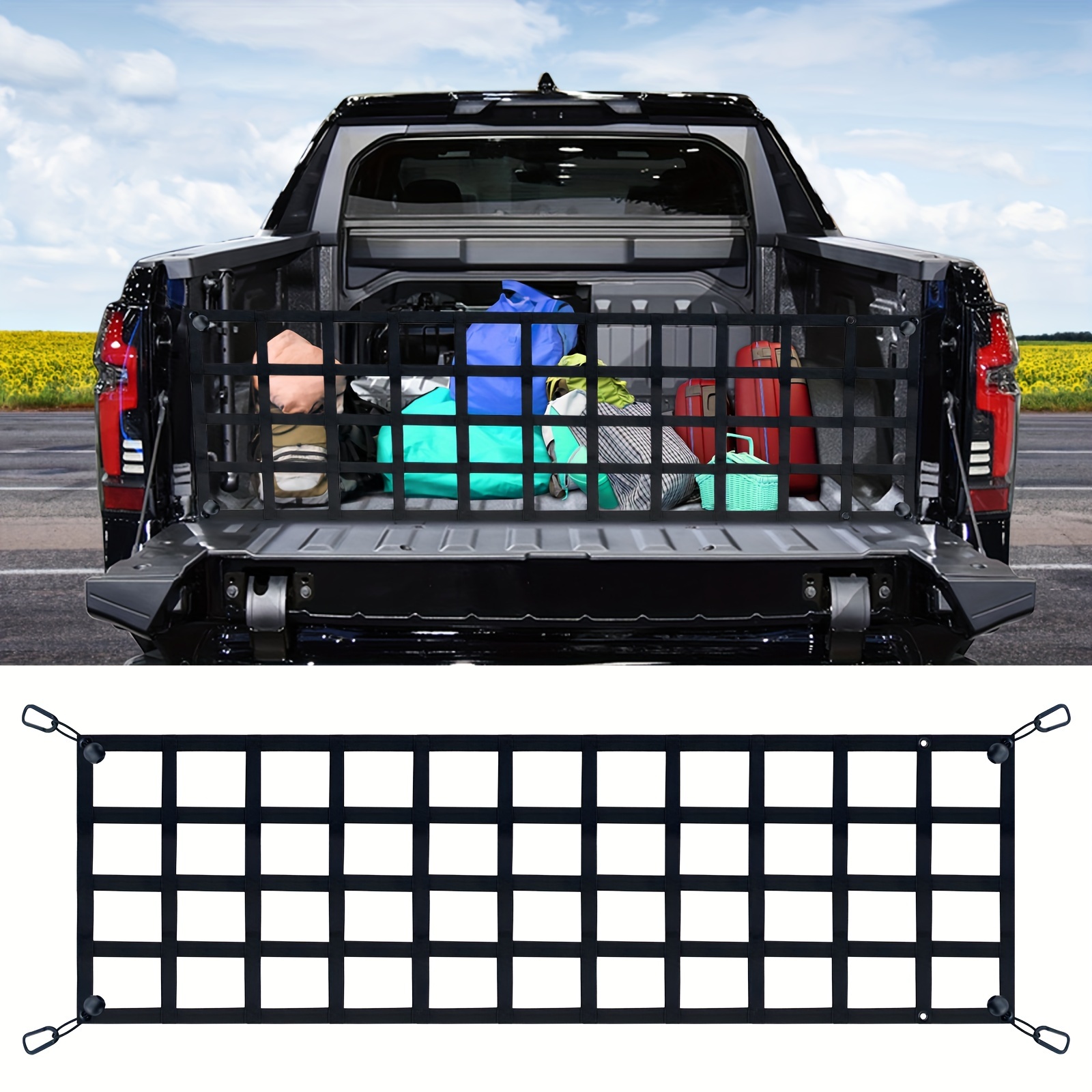 

Net For Truck, Compatible For Ford, For , For Dodge, Ram Etc - Tail For Truck Bed 60'' X 18'' ()